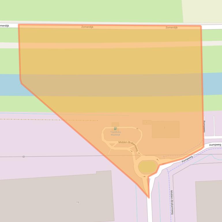 Kaart van postcodegebied 5145RN.