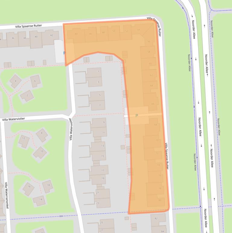 Kaart van postcodegebied 5146AJ.