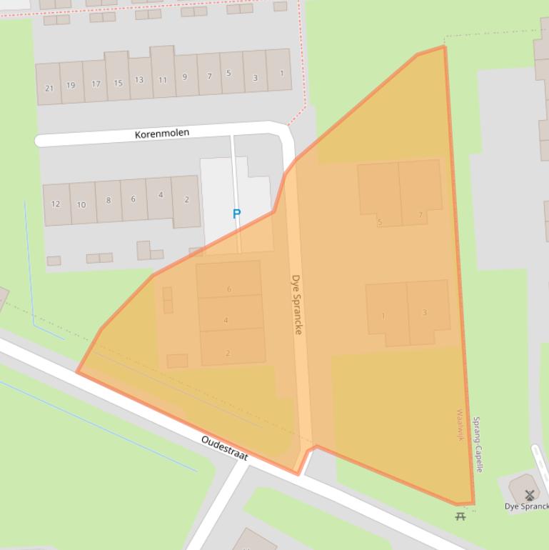 Kaart van postcodegebied 5146AT.