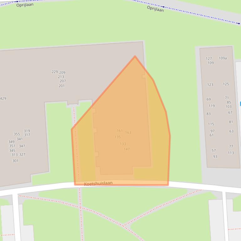 Kaart van postcodegebied 5146BL.