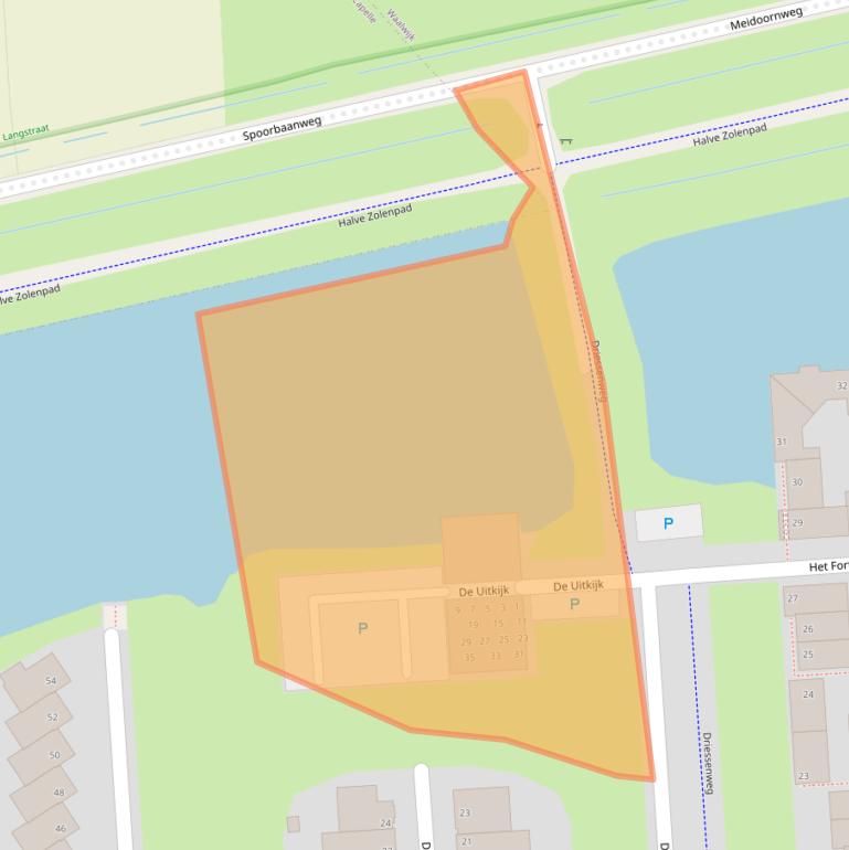 Kaart van postcodegebied 5146CD.