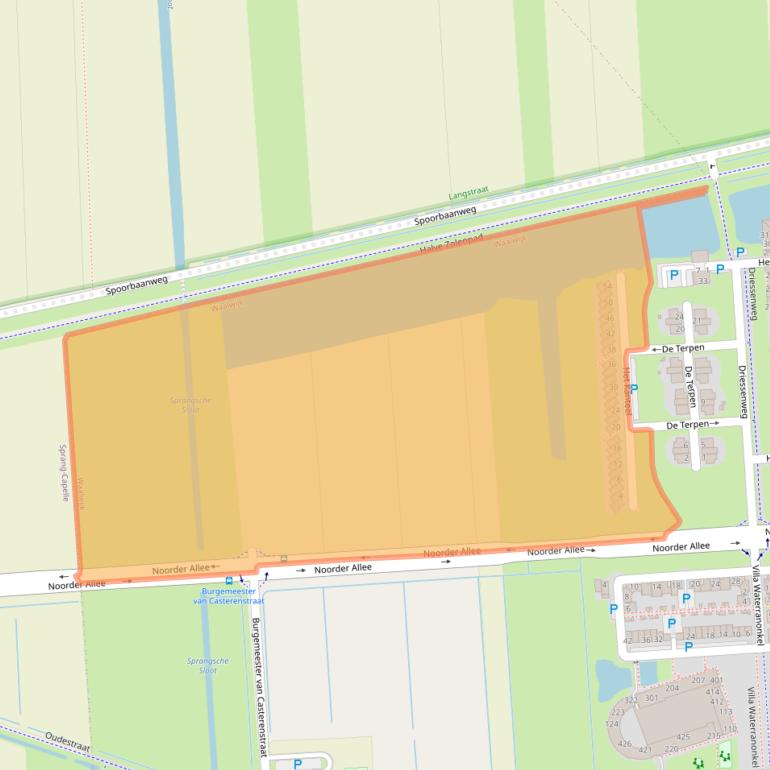 Kaart van postcodegebied 5146CG.