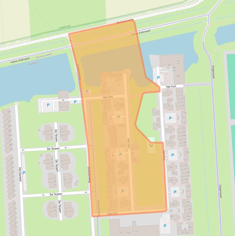 Kaart van postcodegebied 5146CH.