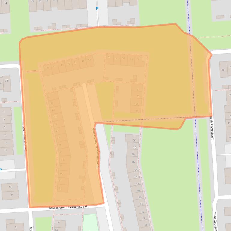 Kaart van postcodegebied 5146DT.
