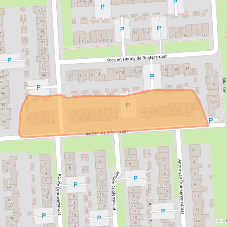 Kaart van postcodegebied 5146EC.