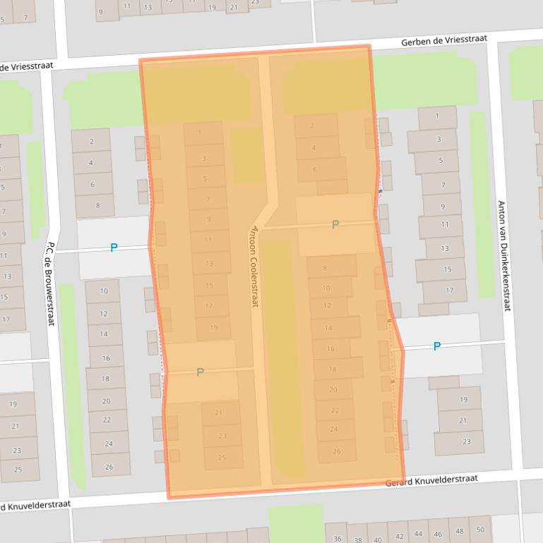 Kaart van postcodegebied 5146EE.