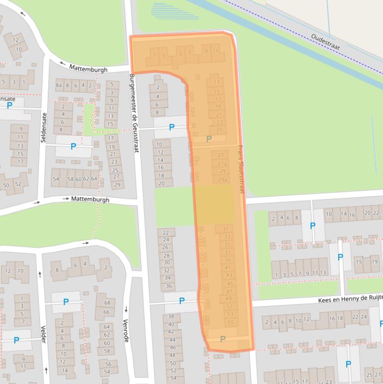 Kaart van postcodegebied 5146EM.