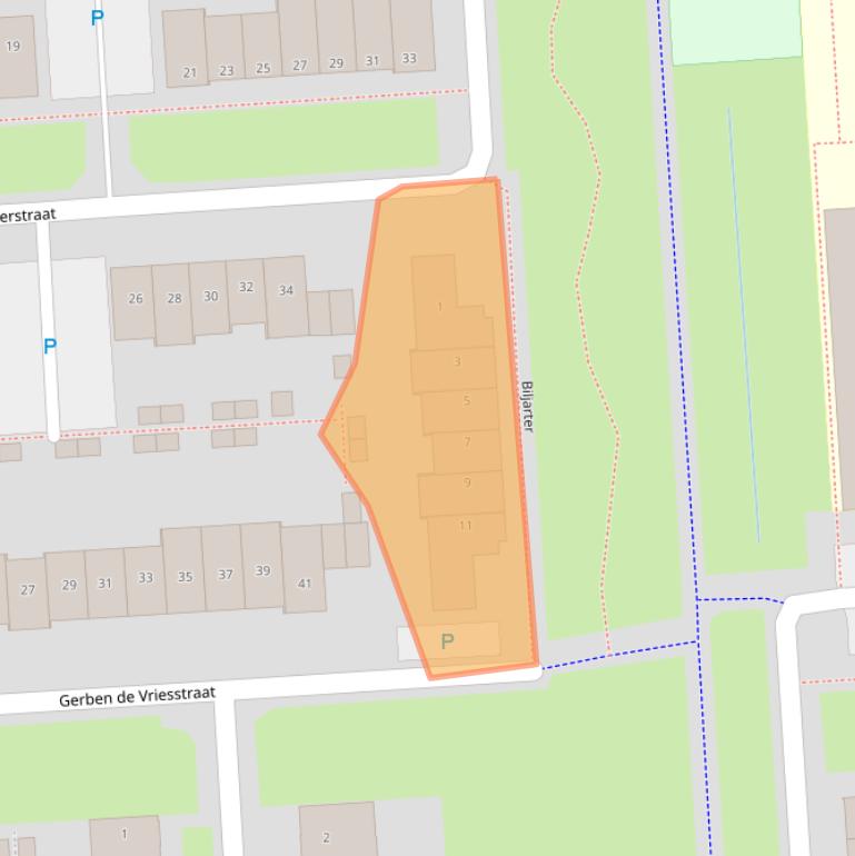 Kaart van postcodegebied 5146EP.