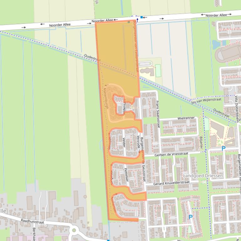 Kaart van postcodegebied 5146HH.