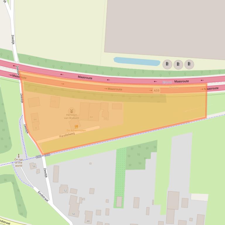 Kaart van postcodegebied 5151AB.