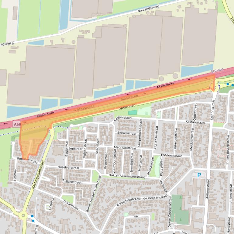 Kaart van postcodegebied 5151AL.