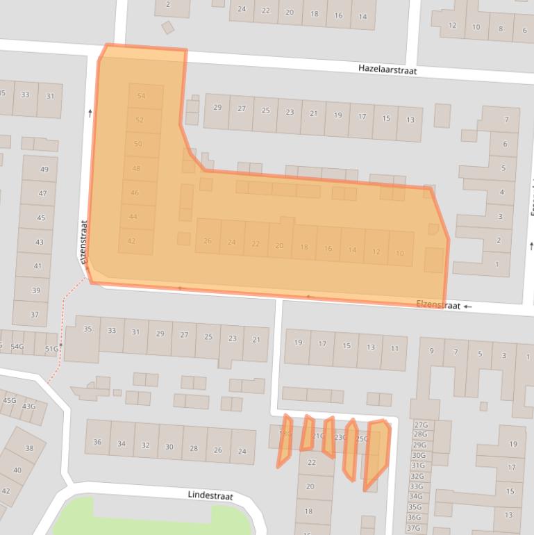 Kaart van postcodegebied 5151AS.
