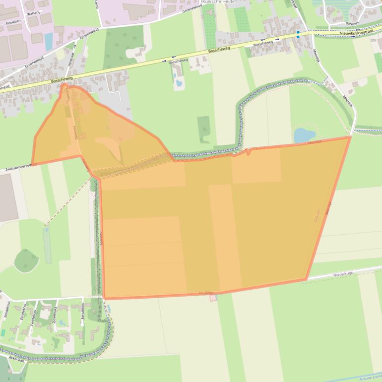 Kaart van postcodegebied 5151BG.