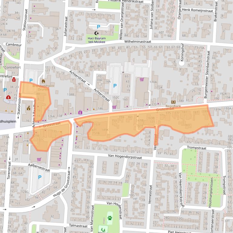 Kaart van postcodegebied 5151BK.