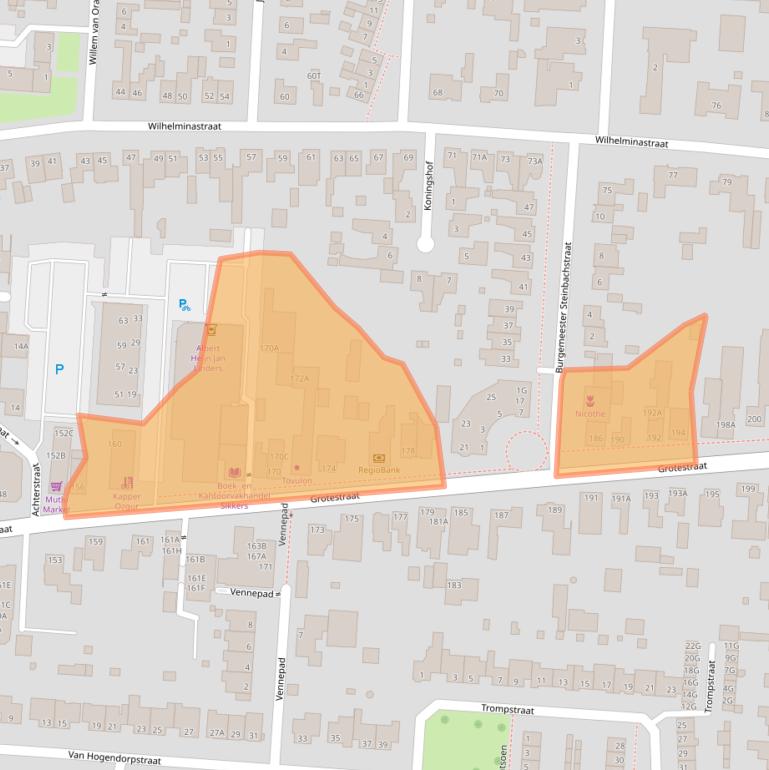 Kaart van postcodegebied 5151BP.