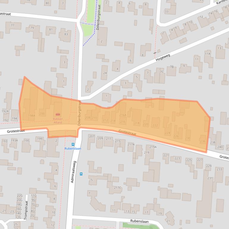 Kaart van postcodegebied 5151BR.