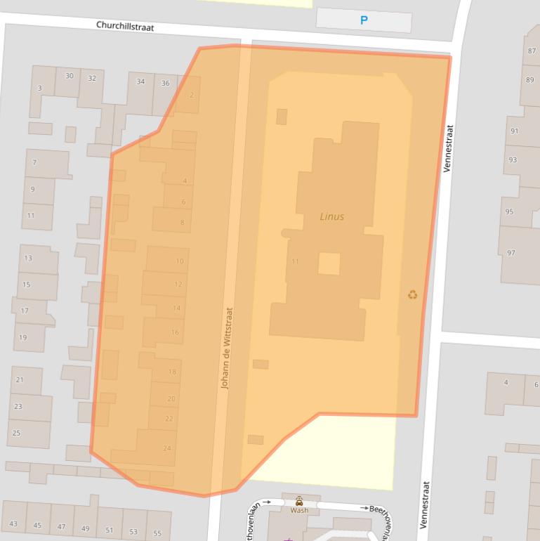 Kaart van postcodegebied 5151CK.