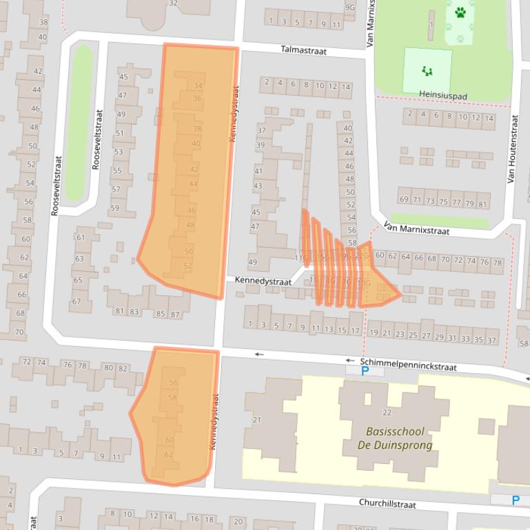Kaart van postcodegebied 5151CN.