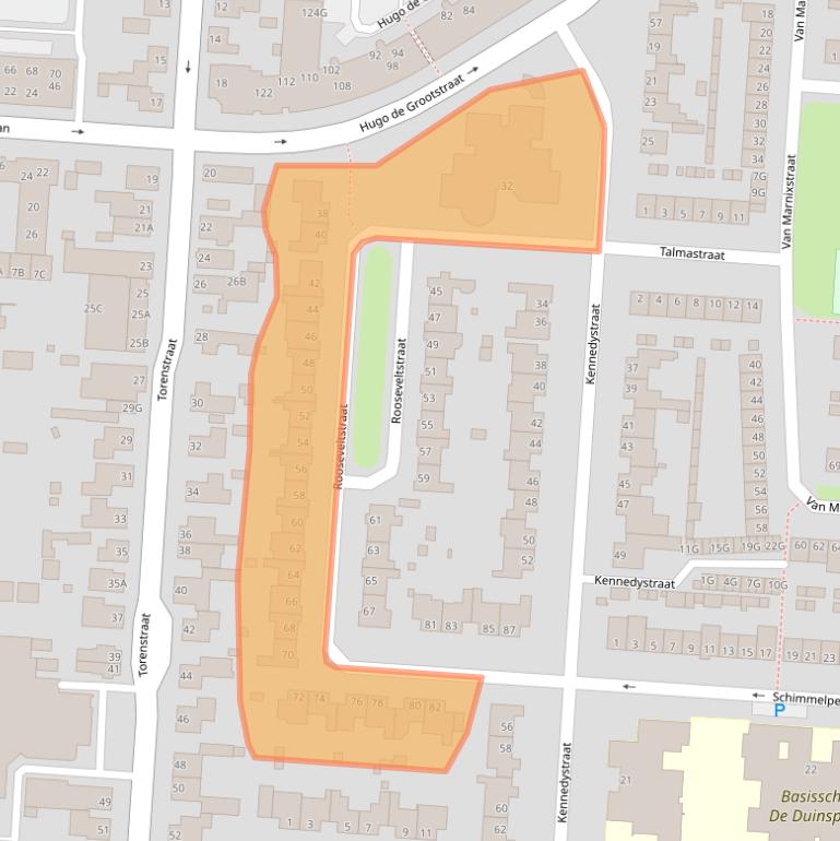 Kaart van postcodegebied 5151CR.