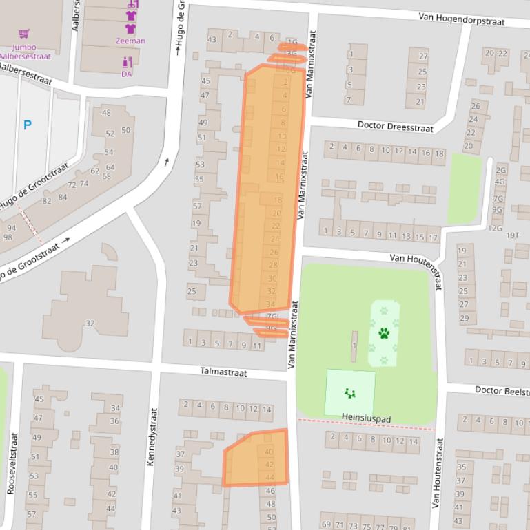 Kaart van postcodegebied 5151CV.