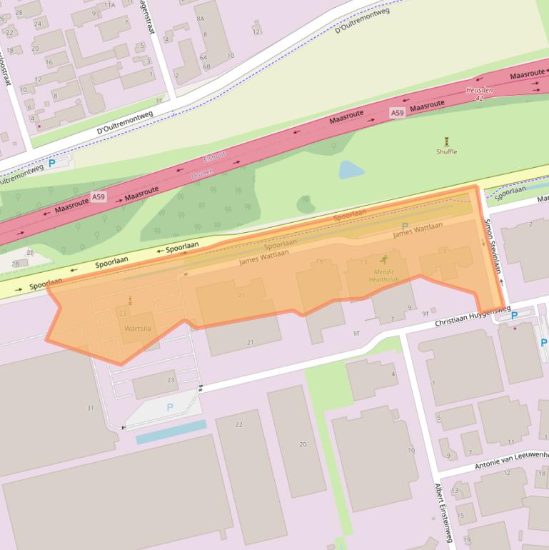 Kaart van postcodegebied 5151DP.