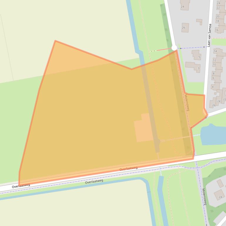 Kaart van postcodegebied 5151DZ.