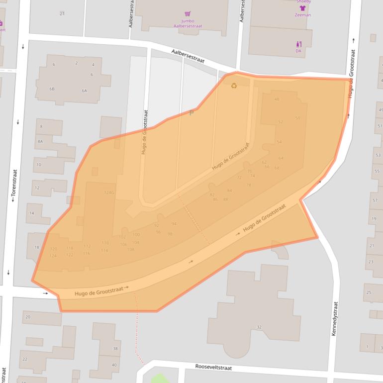Kaart van postcodegebied 5151EJ.