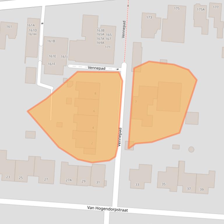 Kaart van postcodegebied 5151EK.