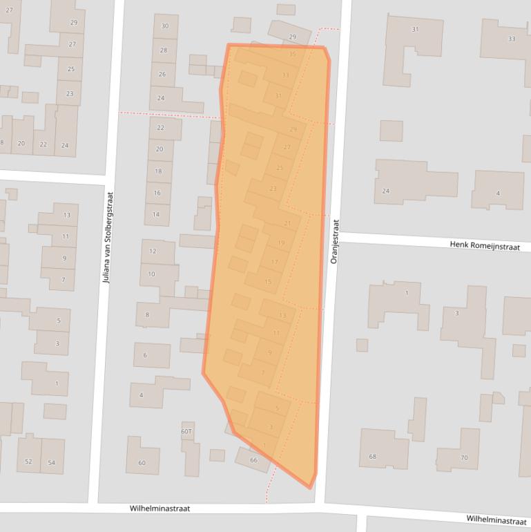 Kaart van postcodegebied 5151GP.