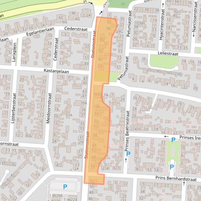 Kaart van postcodegebied 5151HC.