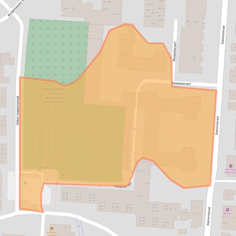 Kaart van postcodegebied 5151HD.