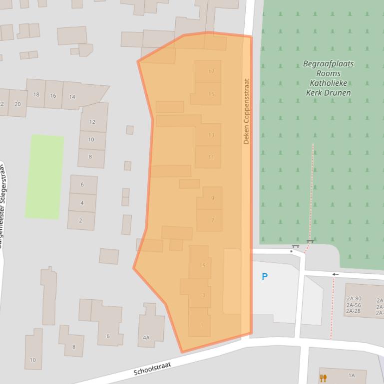 Kaart van postcodegebied 5151HE.