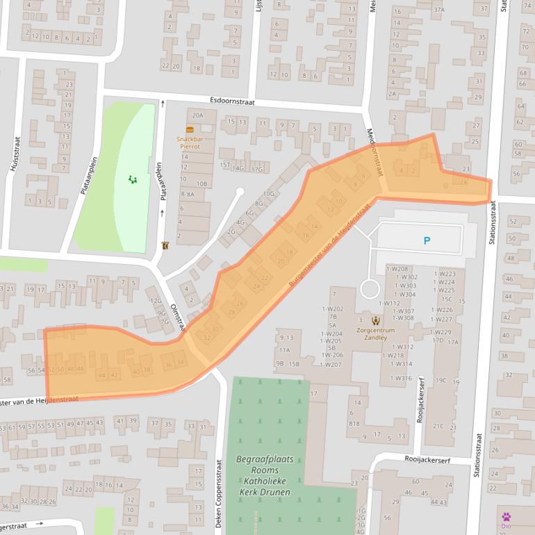 Kaart van postcodegebied 5151HM.