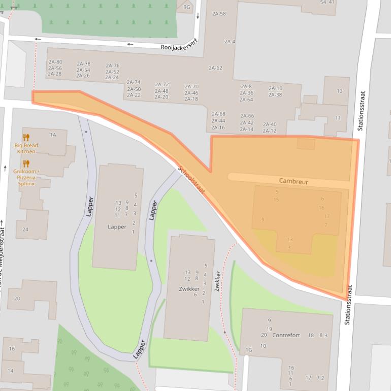 Kaart van postcodegebied 5151HR.