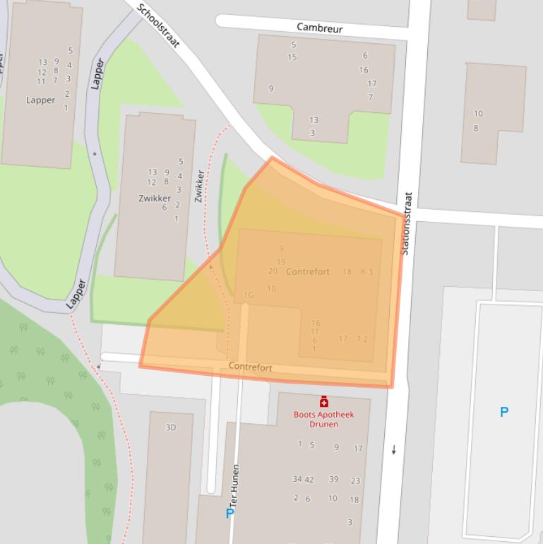 Kaart van postcodegebied 5151HS.