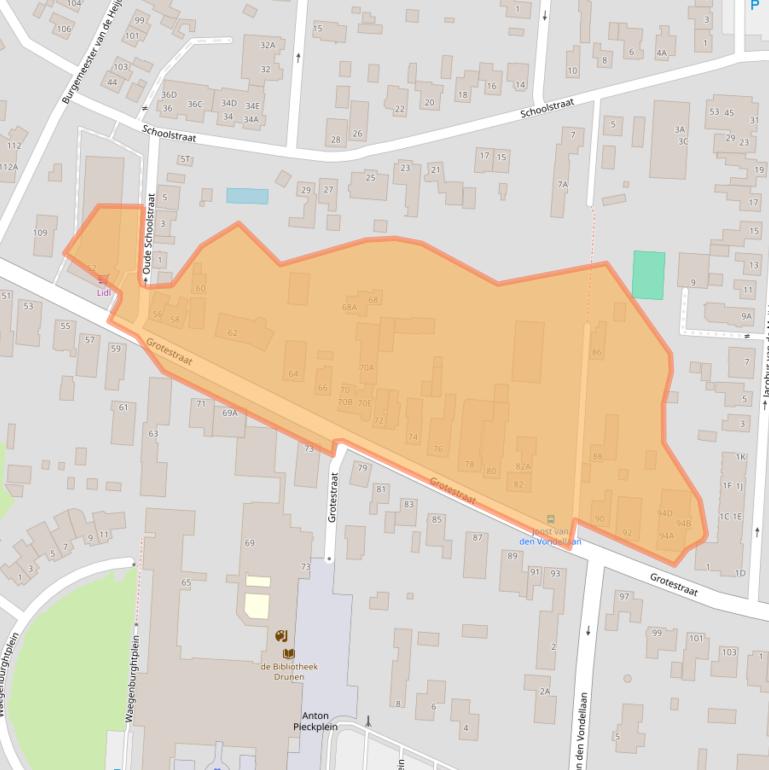 Kaart van postcodegebied 5151JG.