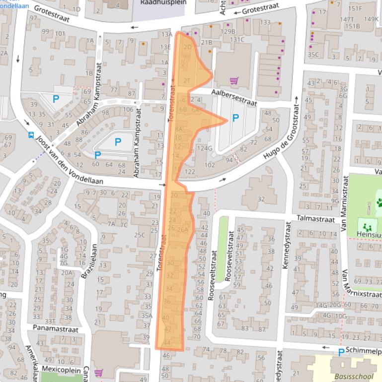 Kaart van postcodegebied 5151JL.