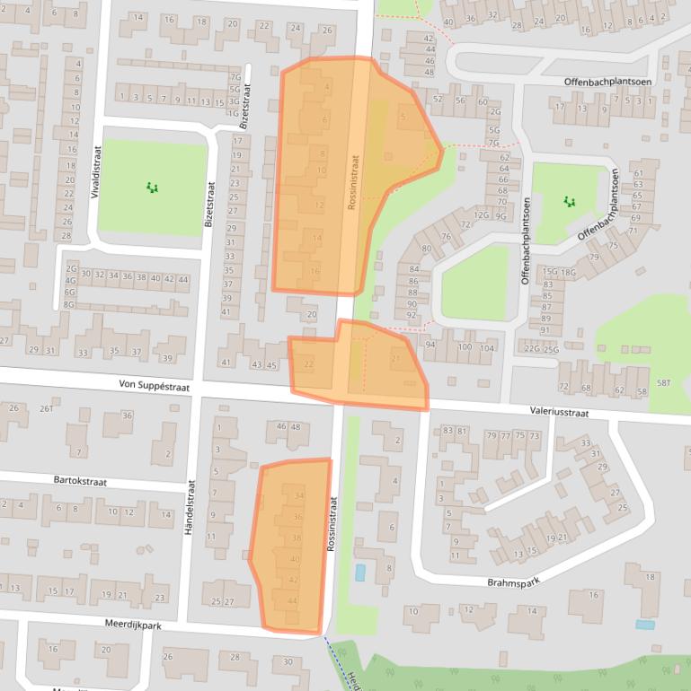 Kaart van postcodegebied 5151KJ.