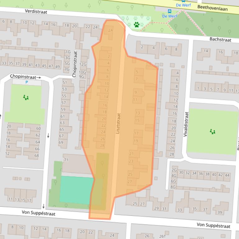 Kaart van postcodegebied 5151KN.