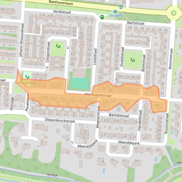 Kaart van postcodegebied 5151KR.