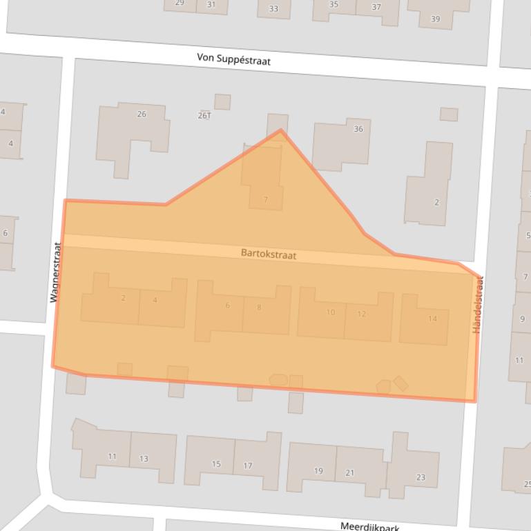 Kaart van postcodegebied 5151KT.