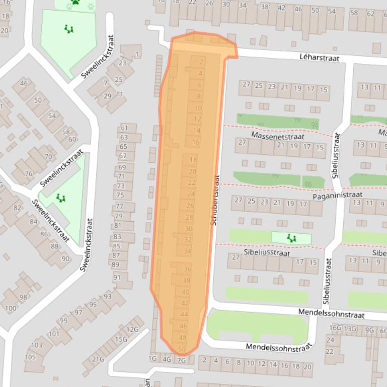 Kaart van postcodegebied 5151LE.
