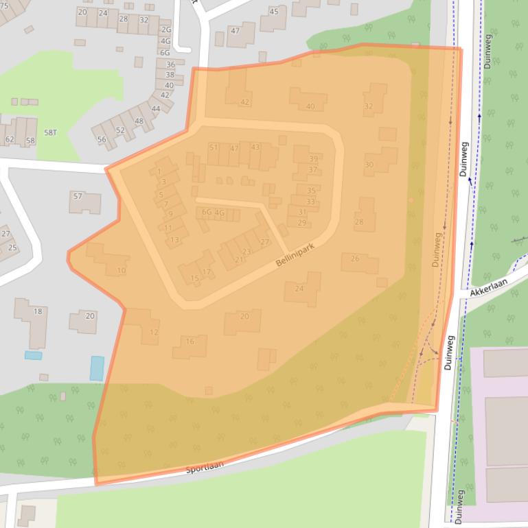 Kaart van postcodegebied 5151LL.