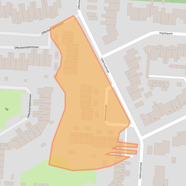 Kaart van postcodegebied 5151LP.