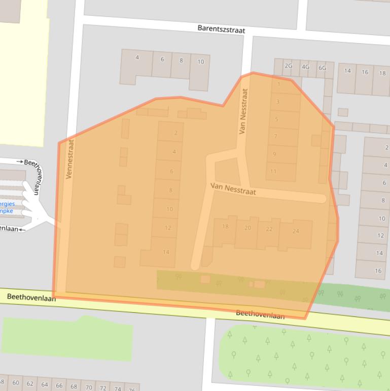 Kaart van postcodegebied 5151MK.