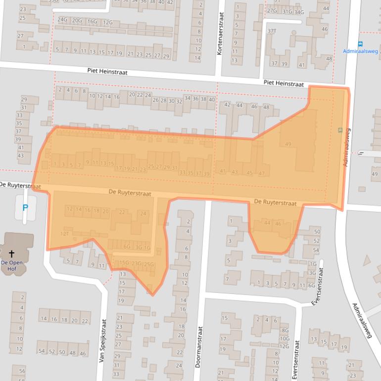 Kaart van postcodegebied 5151MP.