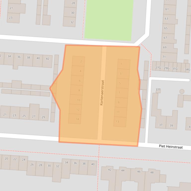 Kaart van postcodegebied 5151MV.