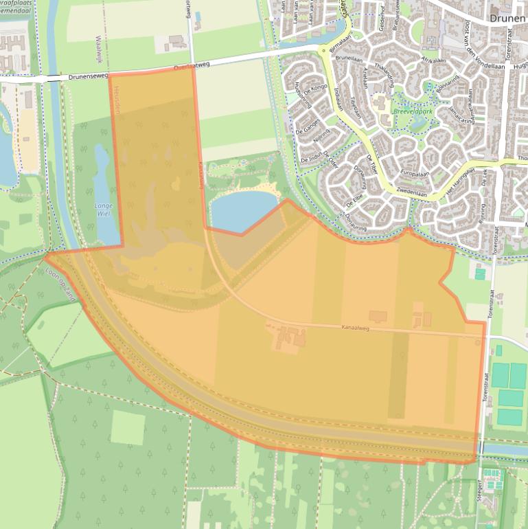 Kaart van postcodegebied 5151RA.