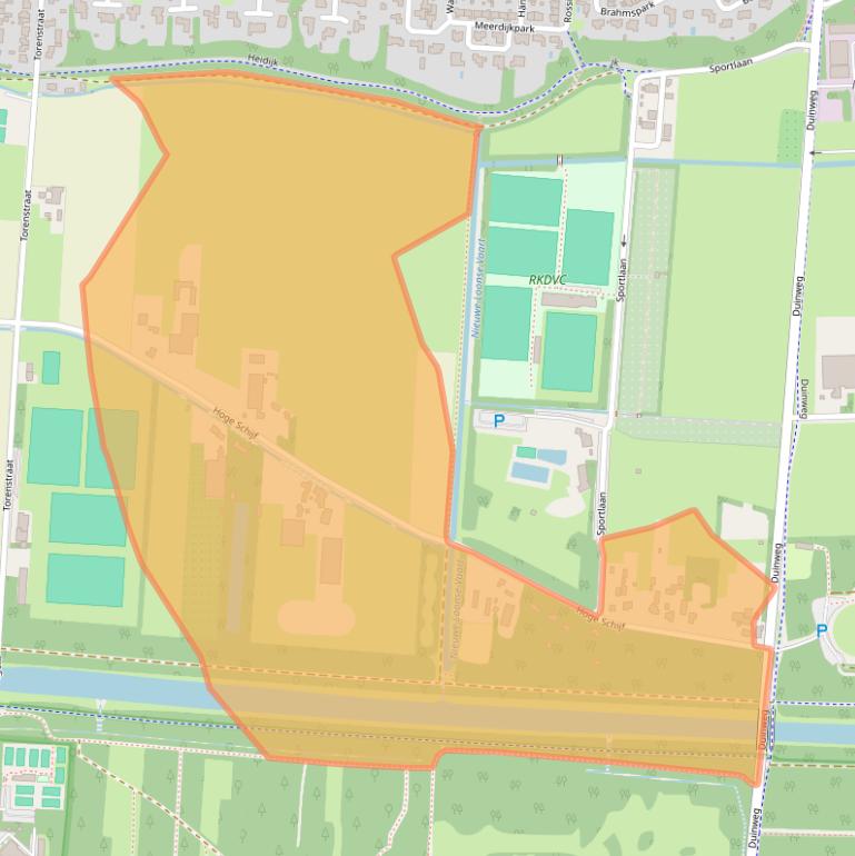 Kaart van postcodegebied 5151RC.