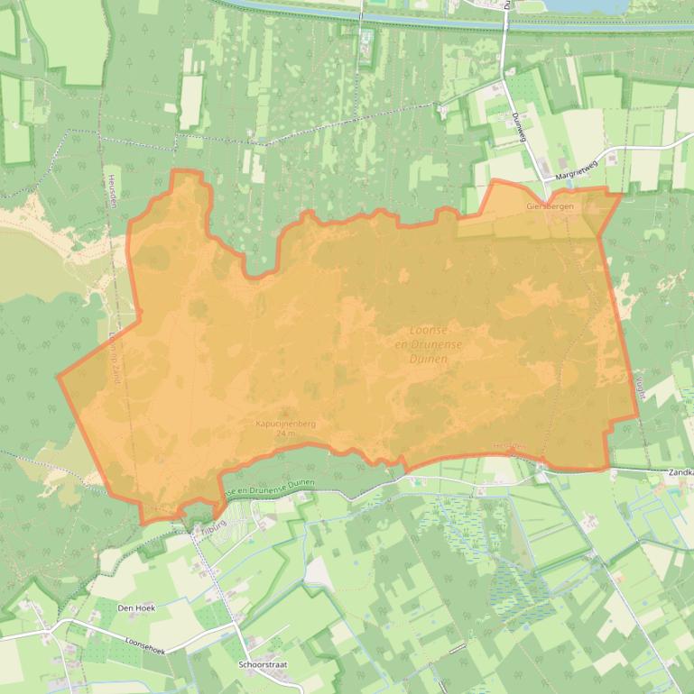 Kaart van postcodegebied 5151RG.